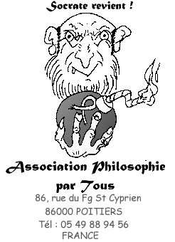 Logo de l'Association : Socrate Revient !